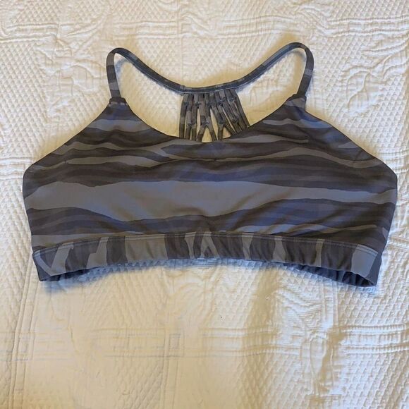 NWOT IAB MFG Namaste Zebra Love Smoke Padded Bra Women’s Medium Stretch - Picture 4 of 5